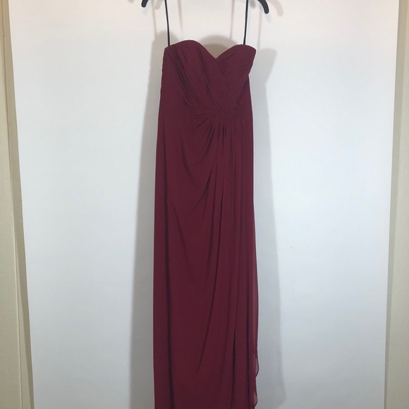 Dessy Collection style 2882 in Burgundy - Picture 8 of 9